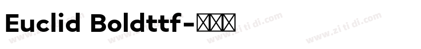 Euclid Boldttf字体转换